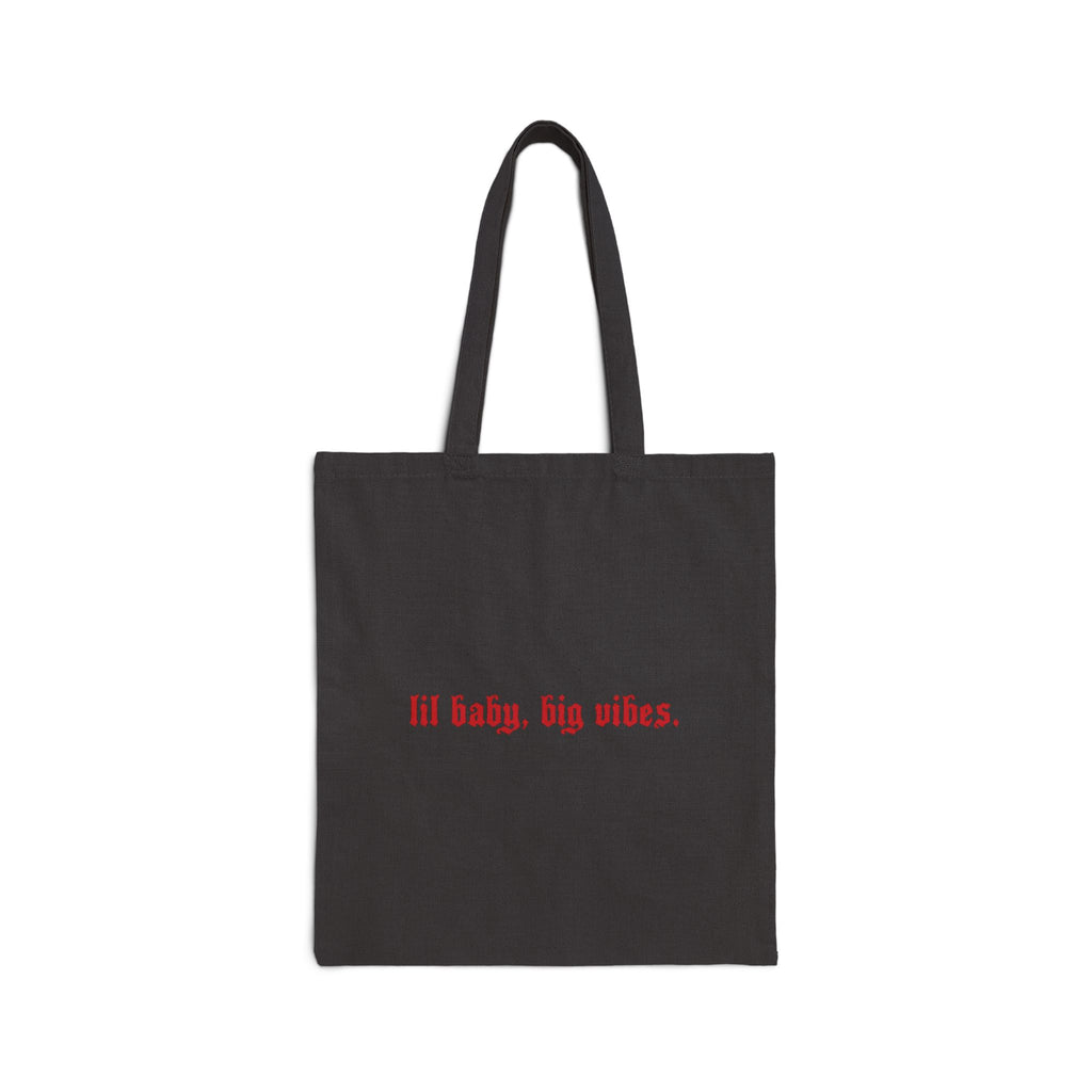 lil baby, big vibes - cotton canvas tote bag