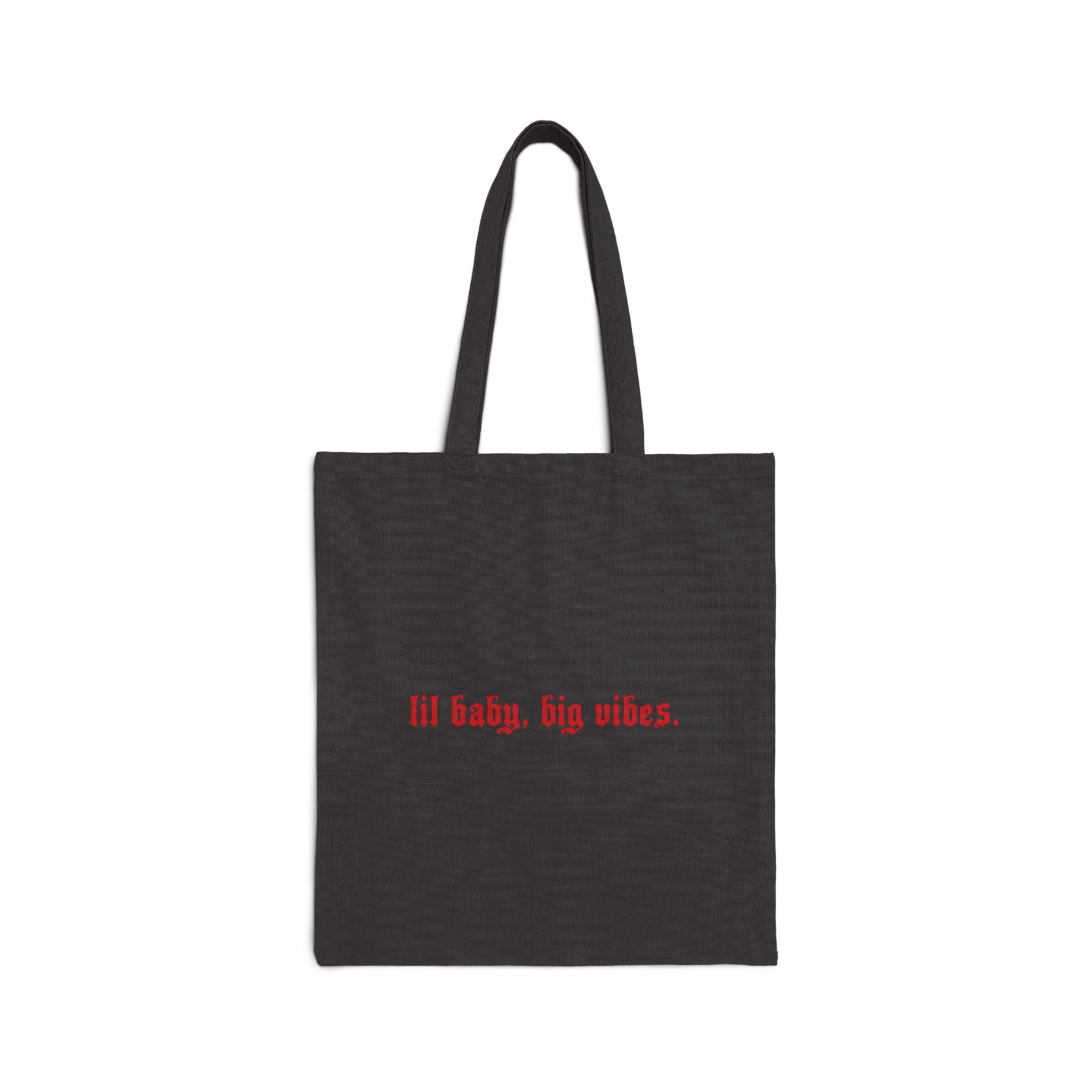 lil baby, big vibes - cotton canvas tote bag
